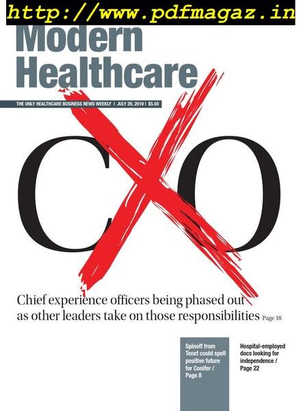 Modern Healthcare – July 29, 2019 Cover