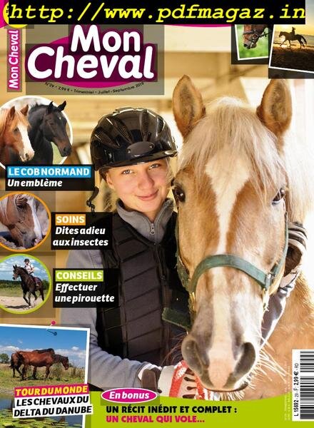 Mon Cheval – aout 2019 Cover