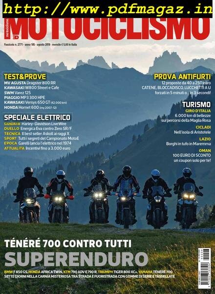 Motociclismo Italia – Agosto 2019 Cover