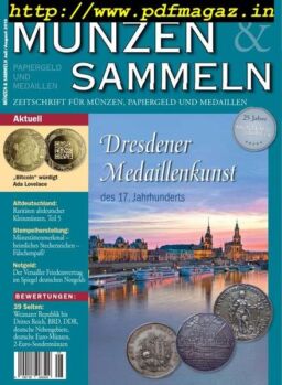 Munzen & Sammeln – Juli-August 2019