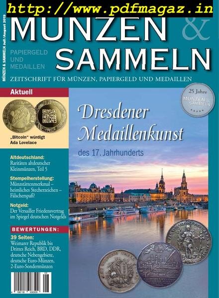 Munzen & Sammeln – Juli-August 2019 Cover