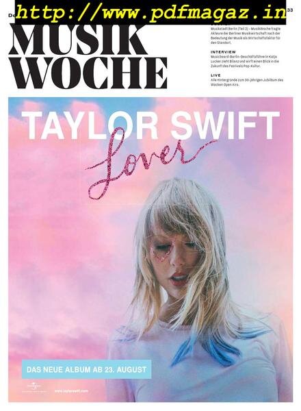 Musikwoche – 12 August 2019 Cover