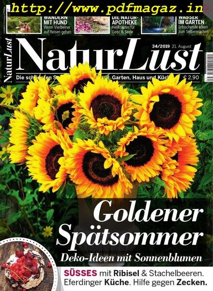 NaturLust – 21 August 2019 Cover