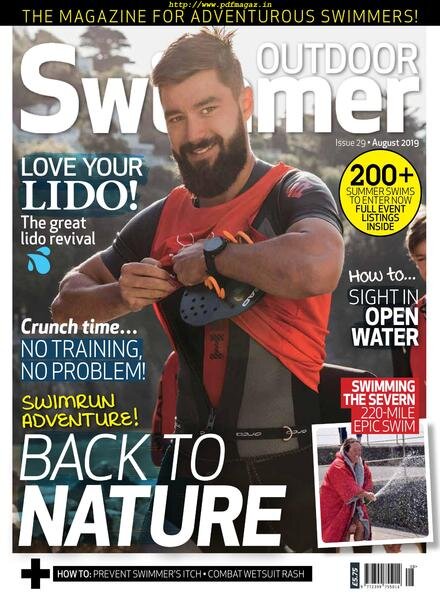 Outdoor Swimmer – August 2019 Cover