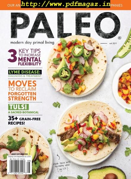 Paleo Magazine – August-September 2019 Cover