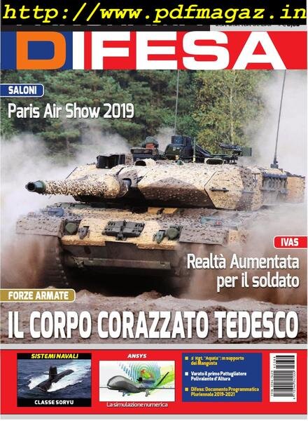 Panorama Difesa – Agosto-Settembre 2019 Cover