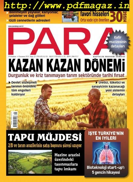 Para – 01 Temmuz 2019 Cover
