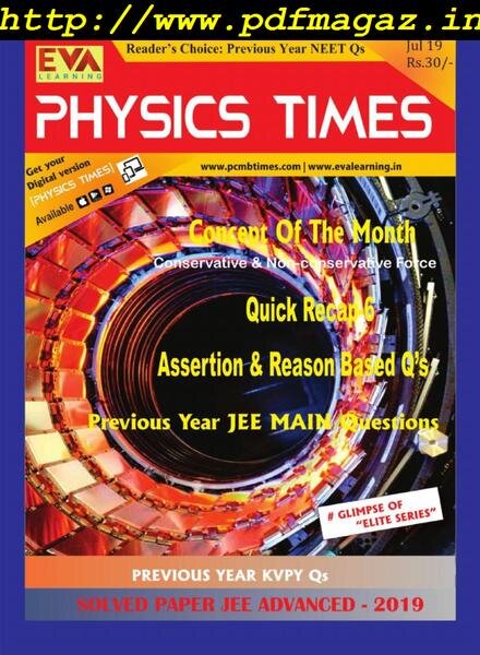 Physics Times – July 2019 Cover
