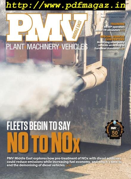 PMV Middle East – August 2019 Cover