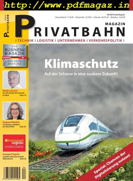 Privatbahn Magazin – Juli-August 2019 Cover