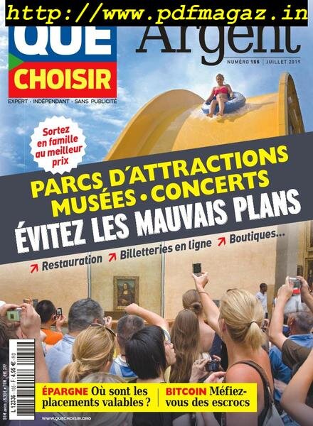 Que Choisir – Hors-Serie Argent – Juillet 2019 Cover