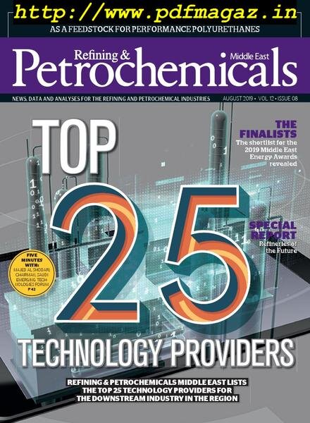 Refining & Petrochemicals Middle East – August 2019 Cover