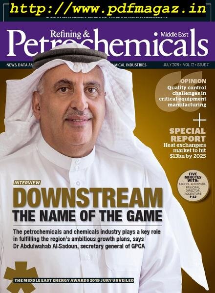 Refining & Petrochemicals Middle East – July 2019 Cover