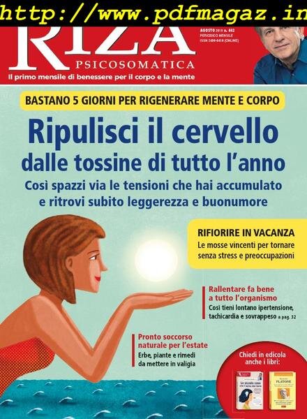 Riza Psicosomatica – Agosto 2019 Cover