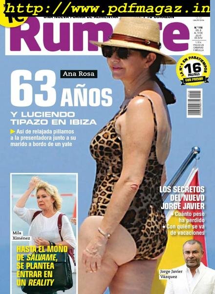 Rumore – 08 julio 2019 Cover