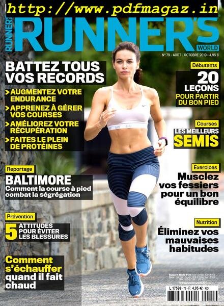 Runner’s World France – 01 septembre 2019 Cover