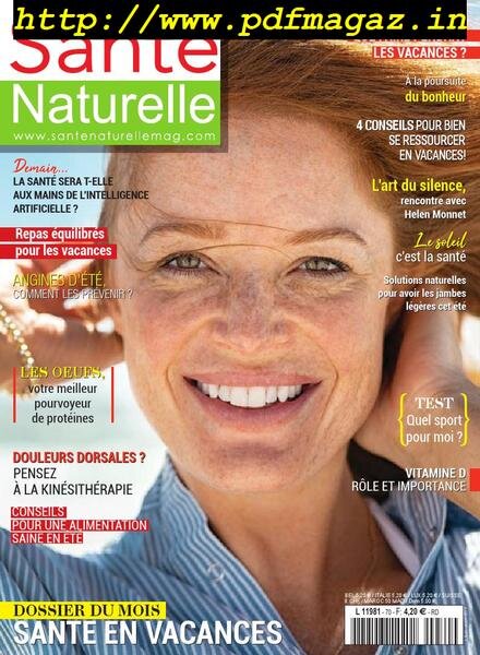 Sante Naturelle – 25 juillet 2019 Cover