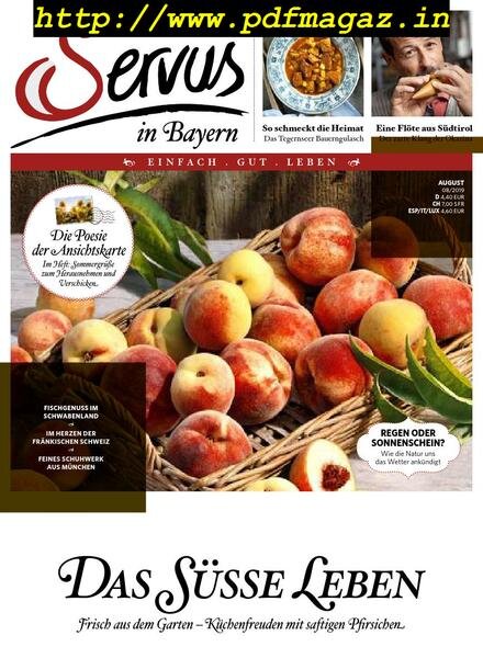 Servus in Bayern – August 2019 Cover