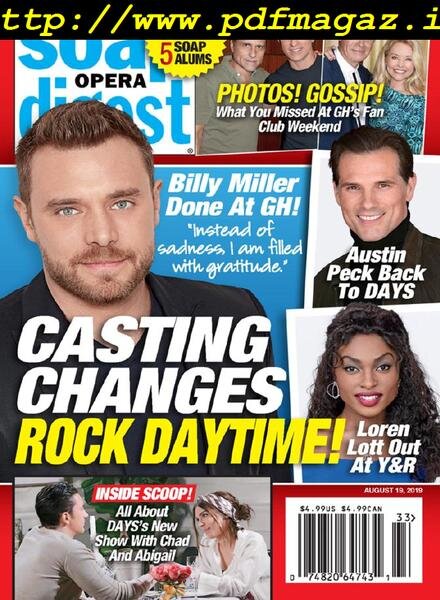 Soap Opera Digest – August 19, 2019 Cover