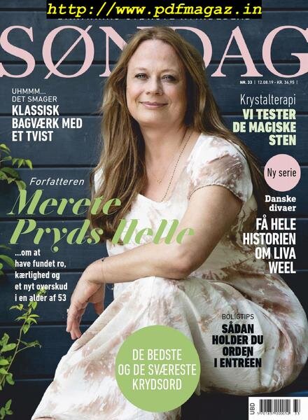 Sondag – 12 august 2019 Cover