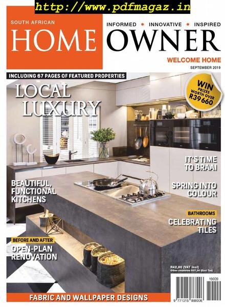 South African Home Owner – September 2019 Cover