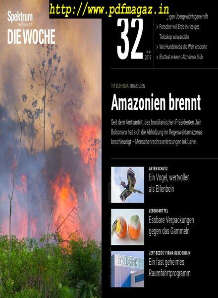 Spektrum Die Woche – 09 August 2019 Cover