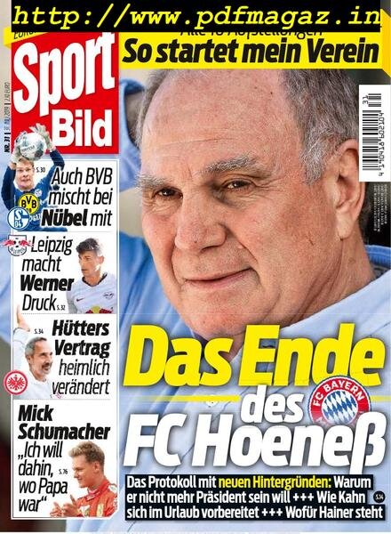 Sport Bild – 31 Juli 2019 Cover