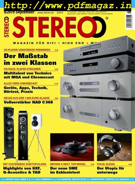 Stereo – September 2019 Cover