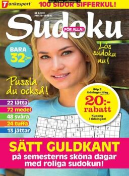 Sudoku for alla – 30 juli 2019