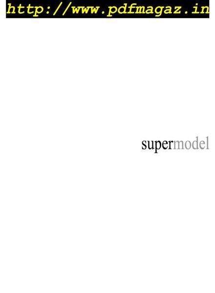 Supermodel Magazine – Issue 80, August 2019 Cover