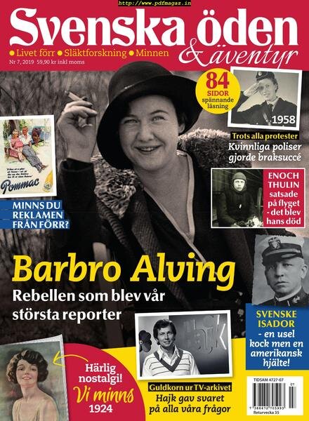 Svenska Oden & aventyr – 30 juli 2019 Cover