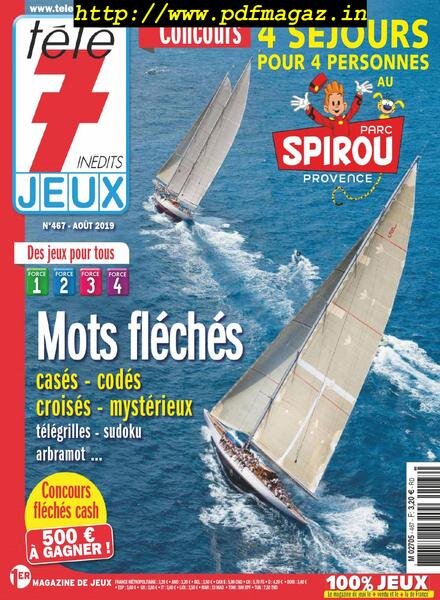 Tele 7 Jeux – aout 2019 Cover