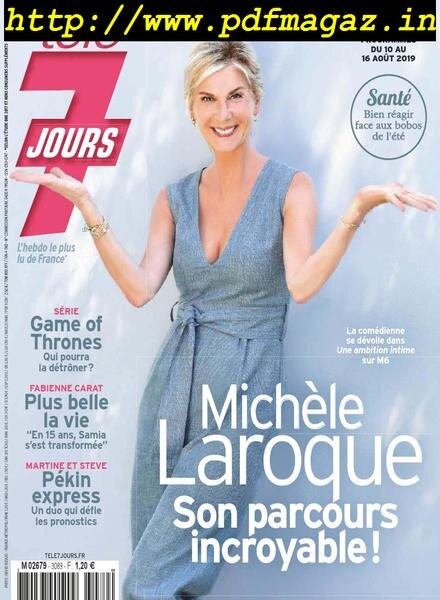 Tele 7 Jours – 10 aout 2019 Cover