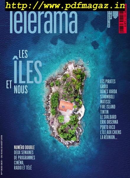 Telerama Magazine – 10 aout 2019 Cover