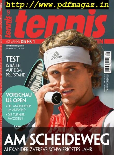 tennis – August 2019 Cover