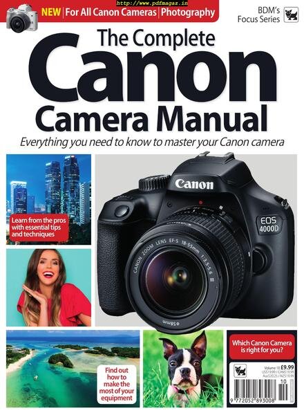 The Complete Canon Camera Manual – August 2019 Cover