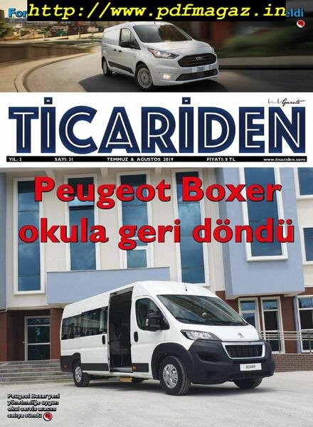 Ticariden – Temmuz 2019 Cover