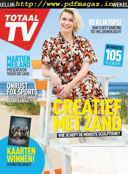 Totaal TV – 31 August 2019 Cover