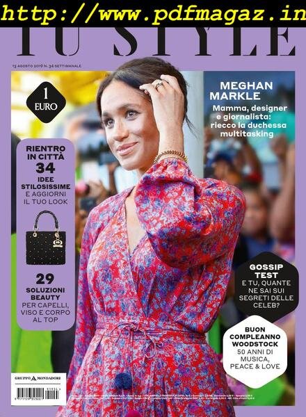 Tu Style – 13 agosto 2019 Cover