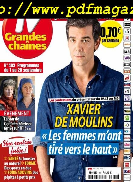 TV Grandes chaines – 7 Septembre 2019 Cover