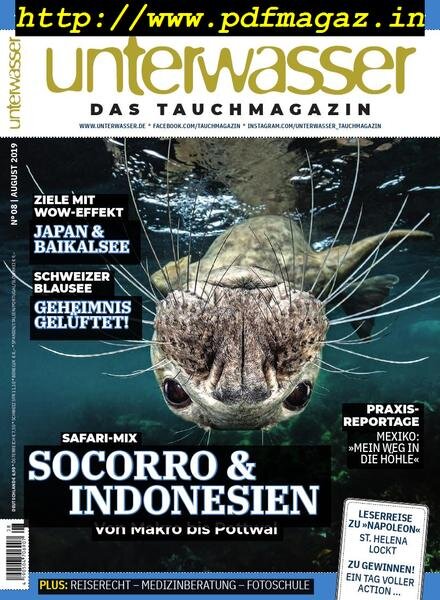 Unterwasser – August 2019 Cover