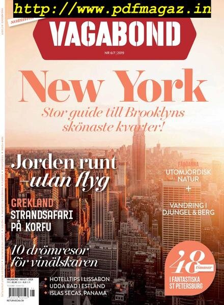 Vagabond Sverige – 25 juli 2019 Cover