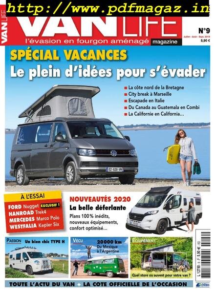 VanLife – juillet 2019 Cover