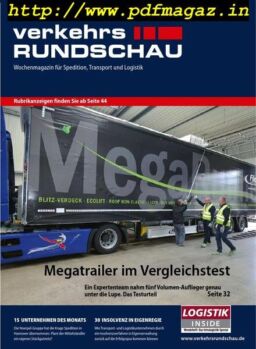 VerkehrsRundschau – 12 August 2019