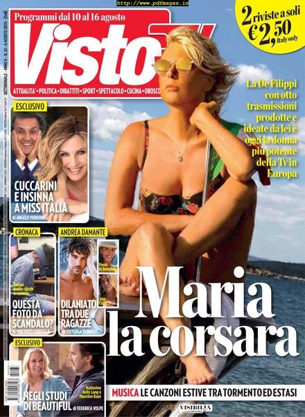 Visto Tv – 06 agosto 2019 Cover
