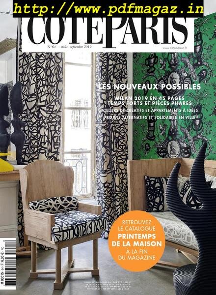 Vivre Cote Paris – aout 2019 Cover