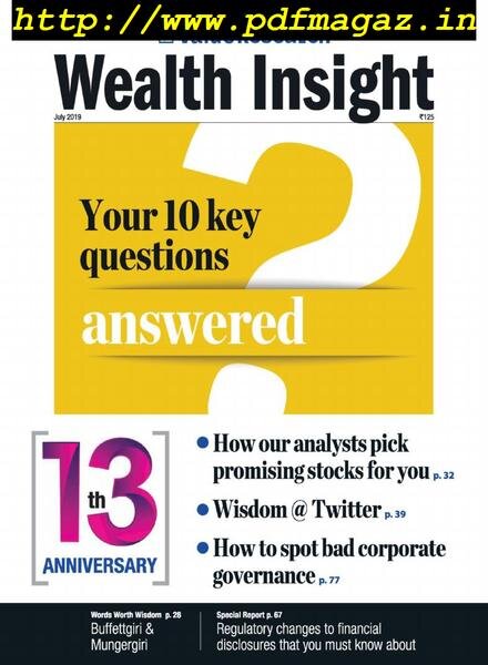 Wealth Insight – July 2019 Cover