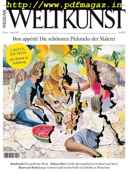 Weltkunst – August 2019 Cover