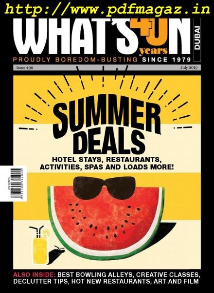 What’s On Dubai – July 2019 Cover