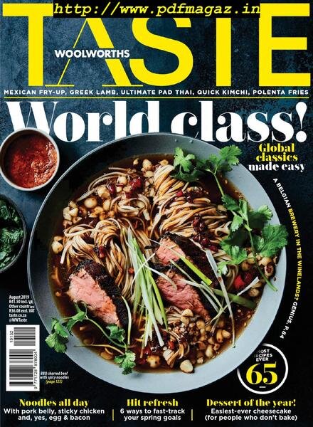 Woolworths Taste – August 2019 Cover